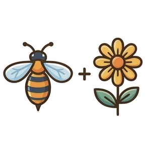 Icon Bine und Blume